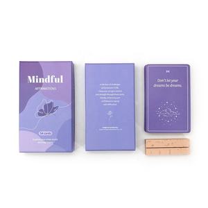 Hicreate 60-Card <span class=keywords><strong>de</strong></span> doble cara <span class=keywords><strong>de</strong></span> autocuidado Afirmación y baraja <span class=keywords><strong>de</strong></span> póquer 350gsm Naipes educativos <span class=keywords><strong>de</strong></span> papel - Product Image 4