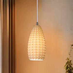 Nordico moderno ciondolo di illuminazione artistico moderno lampadari a led luce ceramica lampade a sospensione da soffitto per interni per soggiorno