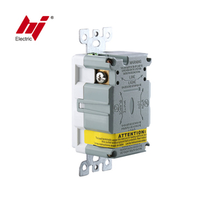Trung Quốc Nhà máy trực tiếp Bán tự kiểm tra Chống giả mạo gfci 15 amp 125 Volt Duplex gfci USA điện ổ cắm ổ cắm - Product Image 4