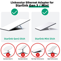 Adaptador Ethernet Multipuerto para Starlink Gen 3 / Starlink Mini, Adaptador Ethernet Gigabit de 4 Puertos y 1000 Mbps, Adaptador Ethernet Rj45