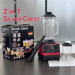 NUEVA Licuadora 2 en 1 SC-1589 4500W 2L de Gran Capacidad, Licuadora Eléctrica Comercial y Doméstica de Alta Resistencia, Bajo Nivel de Ruido, para Jugos de Frutas y Hielo - Product Image 1