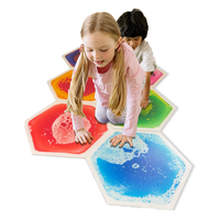2022 nouvel an le plus populaire enfants liquide coulant tapis de sol carreaux enfants Art cellules liquide remplissage tapis de sol liquide carreaux de sol