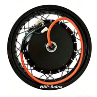 Roue à moteur intégré 17x3.0/3.5'' QS273 72V 8000W 3T/4T/5T pour kit de conversion électrique haute vitesse