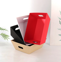 Boîte d'emballage rectangulaire de luxe en carton pliable avec laminage mat, gaufrage, revêtement UV, papier kraft