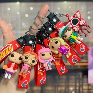 <span class=keywords><strong>Porte</strong></span>-clés en PVC Fleur Mangeuse d'Hommes <span class=keywords><strong>Stranger</strong></span> <span class=keywords><strong>Things</strong></span>, Pendentif de Dessin Animé 3D, <span class=keywords><strong>Porte</strong></span>-clés en Caoutchouc PVC pour Étudiant - Product Image 1