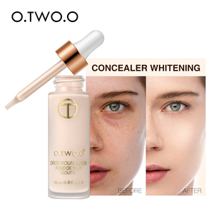 O. DOS. O Gold Silky Liquid Foundation Series Polvo inspirado en minerales que ilumina y oculta Proporciona una <span class=keywords><strong>base</strong></span> facial de poros invisibles - Product Image 2