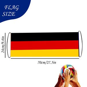 Bandera alemana con estampado de aplausos de 24x70cm, fanáticos saludando y animando en el lugar final a la moral del equipo - Product Image 2