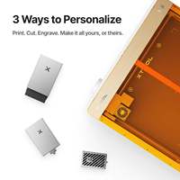 XTool M2 20W – Pack Imprimante et Découpeuse Laser Intelligente pour Autocollants, Étiquettes, Bois, Acrylique, Tilleul 10mm avec Impression CMYK