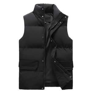 Gilet matelassé chaud et décontracté pour homme, avec logo personnalisé, collection hiver 2025 – Nouveau modèle populaire et confortable pour étudiants - Product Image 1