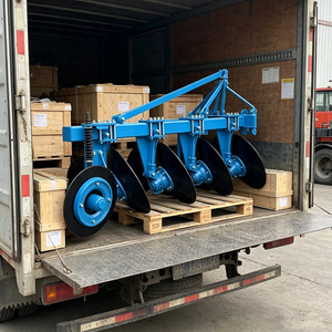 Charrue à disques unidirectionnelle à double montage 3 points, robuste, pour tracteurs de 100-140 CV, pour labour agricole - Product Image 6