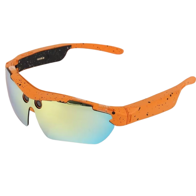 AI Translation Glasses with Camera WiFi for Voice Command Control IP67 Waterproof 1080P Video Capture