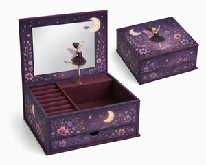 Caja <span class=keywords><strong>de</strong></span> Música <span class=keywords><strong>con</strong></span> <span class=keywords><strong>Bailarina</strong></span>, Joyero <span class=keywords><strong>Musical</strong></span> <span class=keywords><strong>con</strong></span> <span class=keywords><strong>Bailarina</strong></span> Giratoria, Organizador <span class=keywords><strong>de</strong></span> Joyas <span class=keywords><strong>con</strong></span> Espejo y Cajón para Niñas - Product Image 1