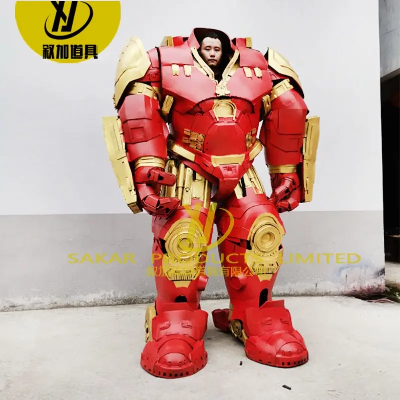 Cool holly madeiras ferro traje do homem real personalizado robô terno cosplay Anti-Hulk terno para venda adulto