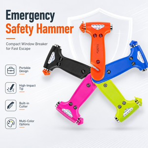 Herramienta <span class=keywords><strong>de</strong></span> <span class=keywords><strong>Escape</strong></span> <span class=keywords><strong>de</strong></span> Emergencia para Auto 2 en 1 Premium, Rompeventanas <span class=keywords><strong>de</strong></span> Tungsteno, Cortador <span class=keywords><strong>de</strong></span> Cinturón <span class=keywords><strong>de</strong></span> Seguridad, para Regalo OEM - Product Image 2