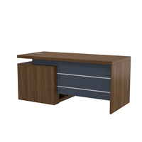 Bureau scandinave de luxe en bois massif moderne en forme de L bureau directeur général bureau patron Table de bureau luxueuse