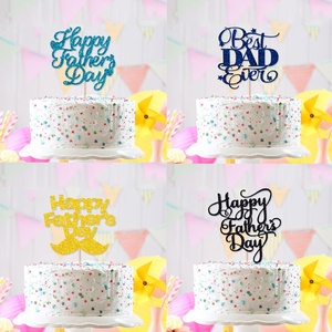 Decorazioni per Torte da 6 Pollici con Glitter Colorati, Novità per Feste, Festa del Papà, Compleanno, Regalo, Accessori per Feste - Product Image 1