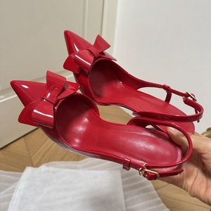 Sandales à talon rouge pour femme, pointure 33-46, chaussures à bout ouvert, nouvelle collection - Product Image 5