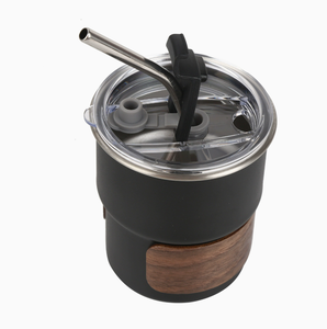 แก้วกาแฟสแตนเลส DFM300 สำหรับใช้งานกลางแจ้ง ขนาด 300 มล. 8 ซม. 8.5 ซม. พร้อมฝาใส ขนาด 500 มล. 17 ออนซ์ - Product Image 1