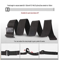 Mode Invisible Golf Stretch Ceinture No Show Élastique Web Sangle Ceinture avec Boucle Plate pour Jeans Pantalons Robes
