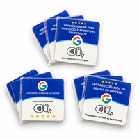 Carte de commentaires Google sans contact en acrylique personnalisée avec code QR pour les cartes de commentaires des magasins