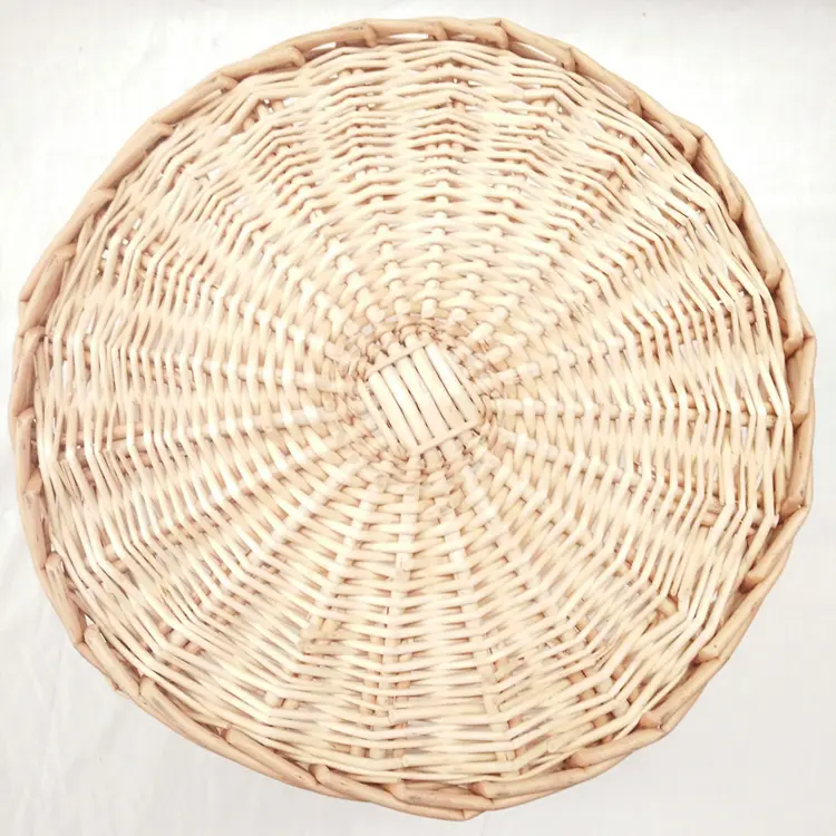 Wholesale Eco-Friendly storage basket wicker rattan bamboo bread tray basket for coffee table storage wicker basket