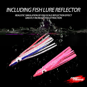 Señuelo de Pesca de Plástico Suave para Pesca de Arrastre con Faldas de Pulpo y Faldas de Calamar Luminosas - Product Image 3