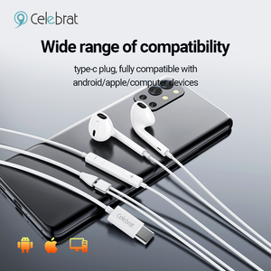 Celebra E500 C型有线耳机耳机有线免提耳机手机无头耳机3.5毫米 - Product Image 5