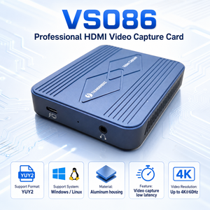 Carte de capture <span class=keywords><strong>vidéo</strong></span> VS086 Thunderbolt 4 3 USB4 4K 60Hz HDMI avec sortie en boucle, VRR, HDR, faible latence pour PS5, Xbox, PC, streaming - Product Image 5