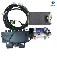 Climatiseur personnalisé pour bulldozer et moissonneuse-batteuse 12V/24V, capacité de refroidissement 3kW-5kW