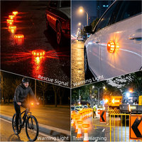Leichtes Magnetisches Aufladbares 12V LED-Notfall-Warnlicht, Dauerlicht für Straßensicherheit, Warnleuchte für Fahrzeugpannen