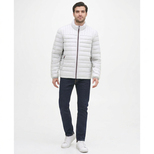 Men's Custom Canvas Puffer <b>Jacket</b> with Cotton Filling Quick Dry & Breathable Luxury <b>Packable</b> Design - Product Image 1