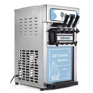 Best Sell automatic ice cream machine 3 flavor yogurt soft ice cream machine