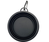 Bol d'eau pliable en Silicone pour chien de voyage, logo personnalisé 1 pièce