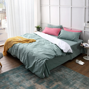 Ensemble <span class=keywords><strong>de</strong></span> literie coloré Home Comfort Draps <span class=keywords><strong>de</strong></span> <span class=keywords><strong>lit</strong></span> King Queen Size complets Ensemble <span class=keywords><strong>de</strong></span> literie 4 pièces - Product Image 4