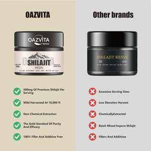 Résine de Shilajit de l'Himalaya biologique pure 30g 50g Shilajit de marque privée de supplément pour adulte en provenance d'Inde - Product Image 4