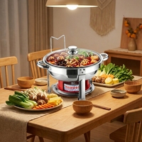 Deyanhaohuo Chauffe-Plat Portable et Réutilisable pour Restaurant, Alimentation Sûre par Bidon, Température 85-100°C, Autonomie 90min, Idéal pour Fêtes en Extérieur et Restaurants