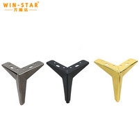 WINSTAR Modern Triangle Möbel Eisen beine Golden Cabinet Sofa Legs