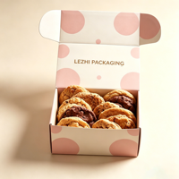 Boîte Cadeau Personnalisée pour 12 Macarons, Boîte en Papier avec Logo, Emballage Professionnel en Feuille d'Or pour Petits Logos, Boîte d'Expédition avec Insert