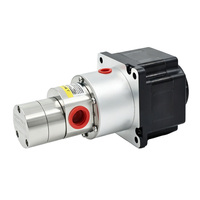 Pompe à engrenages magnétique de haute précision, petite, 3 ml/rev, en acier inoxydable 316L, pour machine de remplissage de boissons, yaourts et cosmétiques, haute température