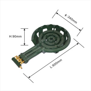 C40 Brûleur à gaz commercial à brûleur unique Brûleur à gaz en fonte - Product Image 2