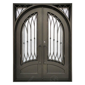 Excellents modèles de portes d'entrée à double battant en <span class=keywords><strong>fer</strong></span> <span class=keywords><strong>forgé</strong></span> - Product Image 2