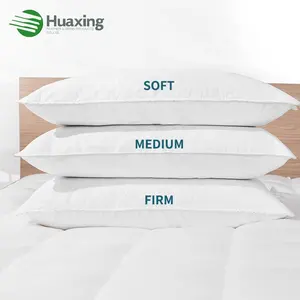 Bedding Bed Pillows For Sleeping Queen Size Cooling White Hotel Quality Sleep Basic Gusseted Pillow