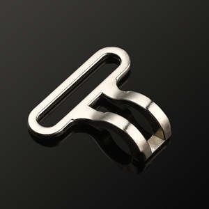 Hebilla metálica deslizante plateada ajustable para accesorios de bolsos, mochilas, equipaje de hombro y mochilas escolares, duradera - Product Image 3