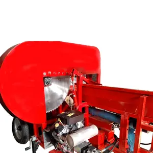 Wood log splitter 50 ton large circular blade saw firewood processor electric wood cutter for farm