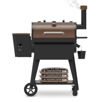 Barbecue fumoir à granulés de bois professionnel à grande chambre de cuisson, avec contrôleur numérique à longue durée de vie, pour fêtes en extérieur et patios