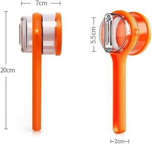 Pelador de Frutas y Verduras Portátil para Cocina con Recipiente de Almacenamiento, Fácil de Limpiar - Product Image 4