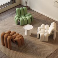 Fauteuil d'appoint amusant en forme d'araignée, canapé individuel modulaire incurvé créatif, chaise de loisirs design moderne pour salon