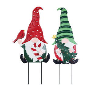 Best-Selling Large Outdoor Patio Party Decoration Waterproof Cross-Border Carnival Purple Dwarf Floor Christmas Figurine Toy - Product Image 1