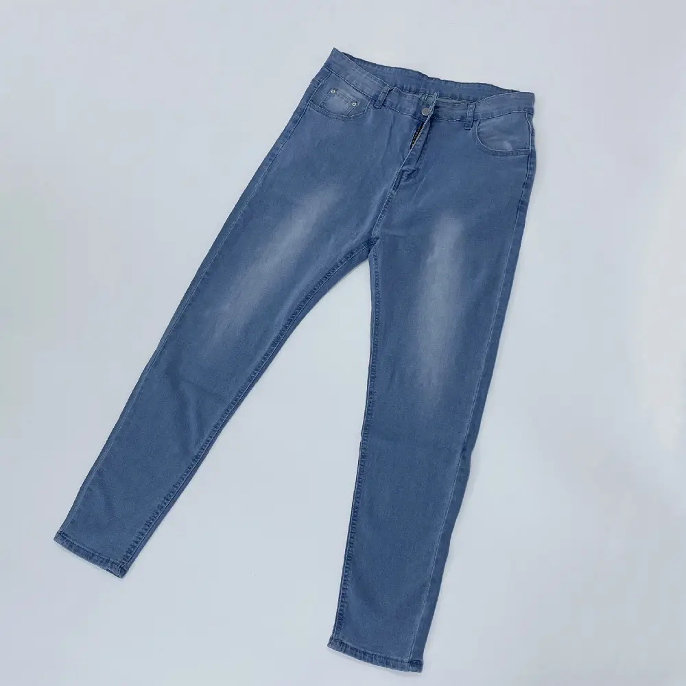 Klassieke Jeans Broek Voor Mannen Gewassen Slim Strakke Plus Size Skinny Broek Denim Jeans Broek Plus Size Heren Jeans