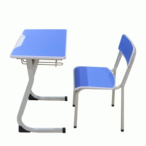 Đồ Nội Thất Trường Tiểu Học Hiện Đại Bàn Học Màu Xanh Dương Đơn Cho Học Sinh Kèm Bộ Ghế Cho Lớp Học Sử Dụng - Product Image 1